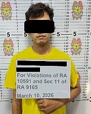 MUGSHOT of alias "Alimudin" resident of Parañaque City arrested for possession of illegal drugs. 