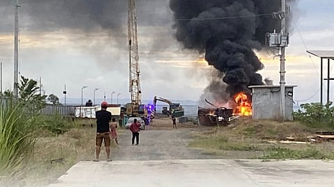 A BARGE undergoing repairs was heavily damaged after a fire broke out at a shipyard in Sitio Nabulod, Barangay Baluarte, late Friday afternoon. The Tagoloan Municipal Disaster Risk Reduction and Management Office reported that the blaze began at approximately 5:30 p.m. while the vessel was docked for maintenance.