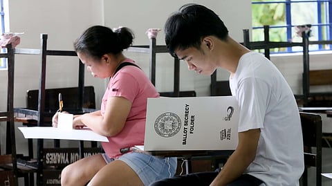 BALLOTS cast Residents vote at San Jose National High School in Antipolo City, Rizal on Saturday to fill the 2nd District seat in the House of Representatives left vacant by the death of Rep. Romeo Acop on 20 December 2025. 