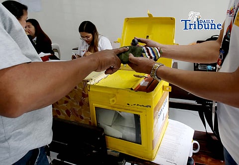 Residents Cast their votes for the special election for Antipolo’s 2nd congressional district, fill the district’s vacant seat in the House of Representative for the remainder of the 20th congress, after Romeo Acop the incumbent, died on December 20 2025, held  at the San Jose National High School in Antipolo City, Rizal last 14 March 2026.