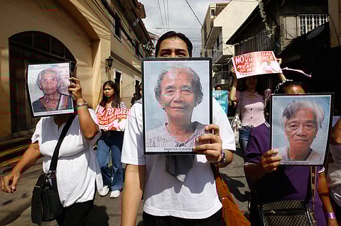 Women's rights advocates from Lila Filipina, Flowers for the Lolas, and Gabriela Women's Party march through Intramuros, Manila on  15 March 2026. Alongside descendants of Filipina "comfort women," they demand justice for atrocities committed during the Japanese occupation. The Walled City, once a garrison for the Japanese Imperial Army, stands as a silent witness to the hundreds of Filipinas who endured abuse within its walls.

The group also condemns the expanded US-Israel wars of aggression in West Asia and Latin America and stands with the women and children targeted by global conflict.