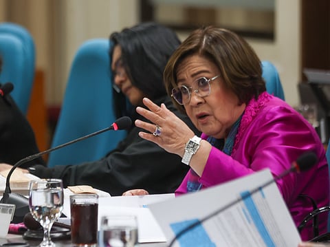 Mamamayang Liberal Party Rep. Leila De Lima.