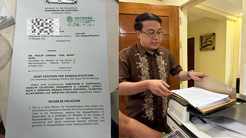 Red Llaga's camp filed petition for Acop disqualification yesterday, 14 March.  