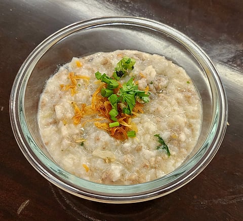 THE Bubur Lambuk is a flavorful and comforting rice porridge prepared with coconut milk, minced meat and aromatic spices, commonly enjoyed during Ramadan.