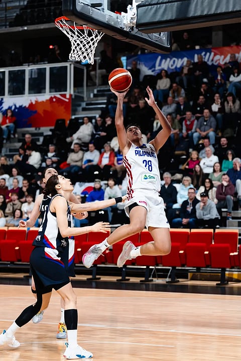KACEY dela Rosa and Gilas Women attempt to close out their campaign with a win against Colombia in the FIBA Women’s World Cup Qualifying in Lyon, France. 
