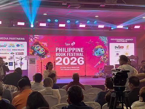 GUESTS gather during the opening program of the Philippine Book Festival 2026 organized by the National Book Development Board at the Megatrade Hall of SM Megamall on 12 March. The four-day event brought together publishers, authors, educators and readers to celebrate Filipino literature and promote literacy.