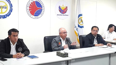 LTFRB Chairman Atty. Vigor D. Mendoza II along with other government officials in the recently conducted LTFRB press conference regarding the implementation and effectivity of fare increase on public vehicles effective on March 19.