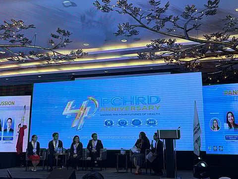 PANELISTS discuss the future of Philippine health research through the four futures of healthcare during the DOST-PCHRD anniversary.
