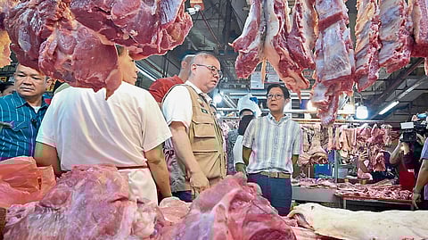 PRESIDENT Ferdinand ‘Bongbong’ Marcos Jr. personally led a special joint price and supply monitoring (with Secretary Department of Agriculture Francisco Tiu Laurel, Department of Trade and Industry Christina Roque and San Juan Mayor Francis Zamora) at the Agora Public Market in San Juan City amid successive increases in fuel prices that create a domino effect, driving up fares as well as the prices of vegetables, meat and other essential commodities. Authorities closely checked the prices of rice, chicken, pork, fish and vegetables to prevent profiteering.