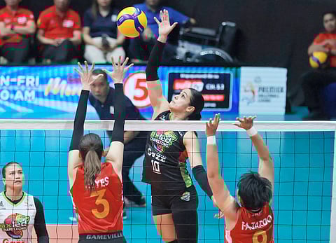 BROOKE Van Sickle takes the spotlight Thursday in Nxled’s 21-25, 25-23, 25-13, 25-14 win over PLDT in the PVL All-Filipino Conference at the FilOil EcoOil Centre in San Juan.
