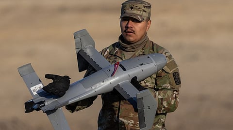 THE Merops system turns the battlefield into a high-tech dogfight, using AI-powered drones to hunt down threats in midair.