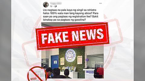 LTO denies registration fee hike