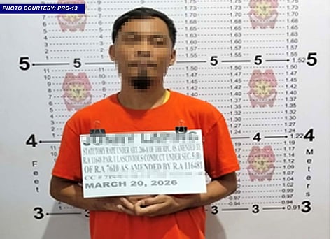 Police arrest a regional top-most wanted suspect in Bislig City facing multiple counts of statutory rape and lascivious conduct, with no bail recommended.