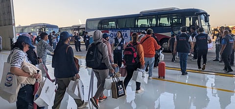 343 repatriated OFWs from MidEast arrive in Phl