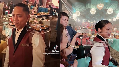 Servers at Nice Print's anniversary event styled as “human trays” and “living lamps,” a concept that quickly drew backlash online and prompted public apologies from the organizers.