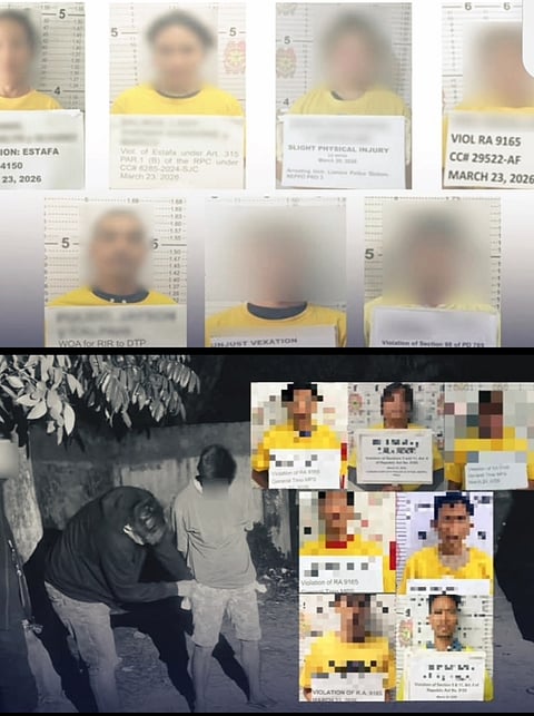 NEPPO's March 23 arrests show 7 wanted persons & 7 drug suspects nabbed, P400k shabu seized