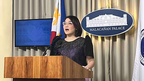 Palace press officer Usec. Claire Castro
