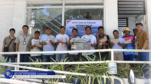 Some 144 fisherfolk received fuel subsidy cards with a load of P3,000 each distributed thru the Universal Storefront Services Corporation (USSC) at the Provincial Agriculture Office (PAO) in the City of Malolos, Bulacan on March 25, 2026.