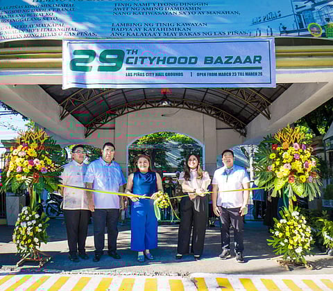 ART, culture, commerce. Mayor April Aguilar (center) leads the launch of the UALP-Sarao art exhibit and the 29th Cityhood Bazaar.