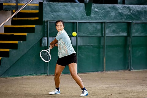 TENNIELLE Madis makes short work of Althea Faye Ong, 6-2, 6-0 to reach the semifinals of the Philta Women’s National Open at the San Carlos Tennis Center in Negros Occidental.