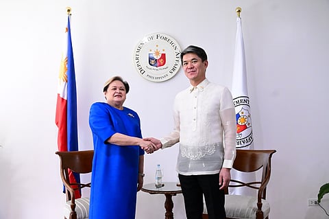 Foreign Affairs Secretary Ma. Theresa Lazaro and Japanese Ambassador to the Philippines Endo Kazuya led the signing of the deal for two big-ticket projects in Pasay on Friday, 27 March.
