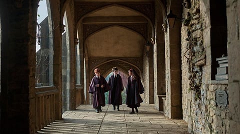 ALASTAIR Stout, Dominic McLaughlin and Arabella Stanton in ‘Harry Potter and the Philosopher’s Stone.’ 