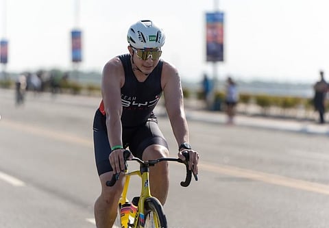 ALDEN Richards at the Ironman Davao. 