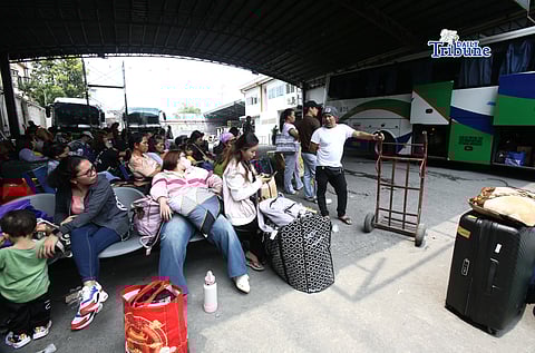 (March 28 2026) Passengers start arriving at the provincial bus terminal in Quezon City on Saturday March 28 2026, to spend Holy Week in their provinces. Photo/Analy Labor