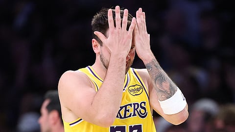 LUKA Doncic of the Los Angeles Lakers gets slapped with a one-game ban after receiving his 16th technical foul in the ongoing NBA regular season.