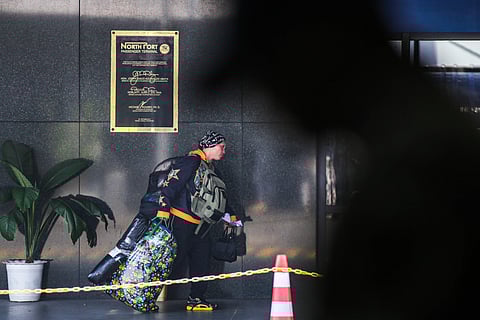 PORT chaos A traveler hauls multiple bags at North Port Passenger Terminal in Tondo, Manila as the Holy Week exodus collides with soaring diesel prices. With diesel hitting P115-P124 per liter, port operations are snarled, leaving passengers stranded amid the fuel crisis.