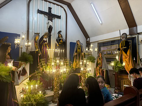 the tradition of Pasyon Mahal at the National Shrine of Our Lady of Lourdes in QC