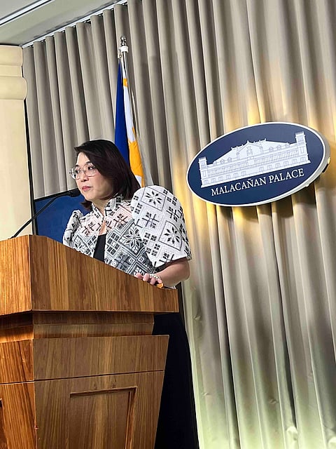 Palace press officer, Usec. Claire Castro