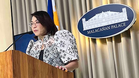 Palace press officer, Usec. Claire Castro