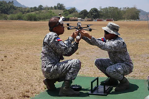 Air Force Research and Development Center conducted a drone capability demonstration one of which a munition carrying drone to the personnel of Phil. Air Force' special unit the 710th SPOW at Col Ernesto Ravina Air Base, Capas, Tarlac.