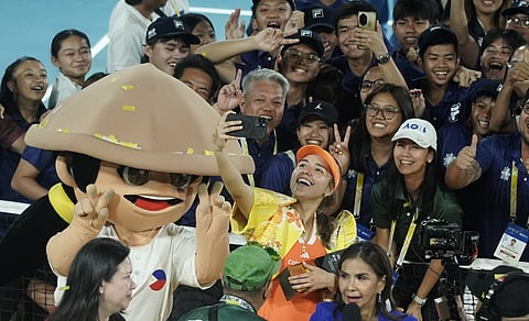 CAMILA Osorio basks in the love and adulation of Filipino fans during the WTA125 Philippine Women’s Open last January at the Rizal Memorial Tennis Center. 