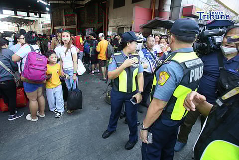 (April 01 2026)  Quezon City Police District led by District Director PBGen. Randy Glenn Silvio inspected the provincial Bus Terminal in Quezon City to insure of the passengers safety during the Holy Week exodus, on Holy Wednesday April 1 2026. Photo/Analy Labor