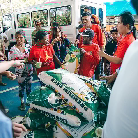 Some 1,157 beneficiaries from indigenous communities received 25 kilos of rice at Barangay O'Donnell in the town of Capas, Tarlac on March 26, 2026.