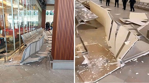 PART of the ceiling in the NAIA Terminal 1 arrival extension area, which was opened last 8 February, collapsed on Good Friday, 3 April, injuring seven passengers. Even as the New NAIA Infra Corp., the private operator, confirmed the victims received immediate medical attention and were in stable condition, the Department of Transportation has ordered the Manila International Airport Authority to coordinate with the NNIC to investigate the matter and ensure the structural integrity of the airport.