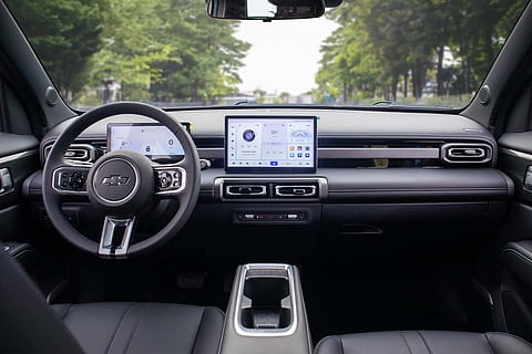 INTERIOR shows the Spark EUV Activ cabin as Chevrolet includes five years of zero-cost PMS to support ownership.