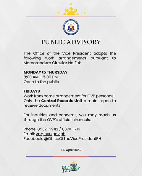 OVP shifts to four-day workweek amid fuel price hike 