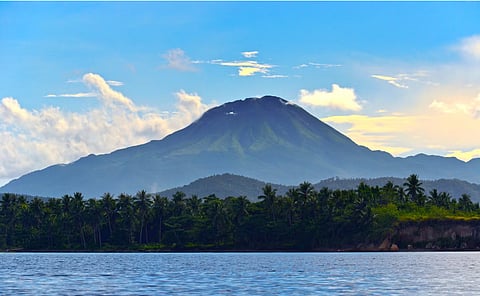 Mount Bulusan in the province of Sorsogon.