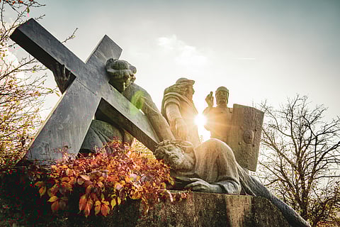 In some penitents, believers have themselves nailed to the Cross.