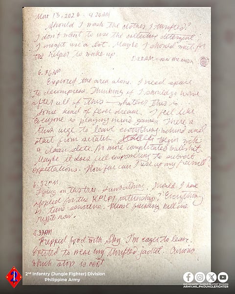 Army: recovered notes show foreign recruits’ integration into NPA