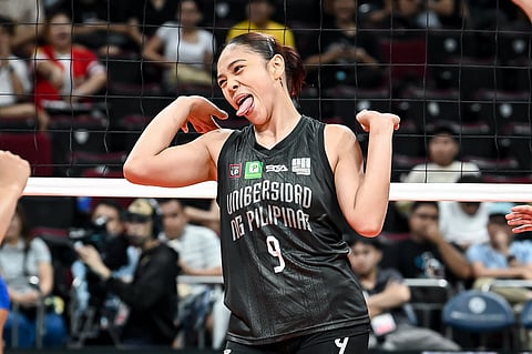 NINA Ytang and the UP Fighting Maroons stay in the hunt for a Final Four berth after booking a 25-20, 25-14, 25-23 win over the Ateneo Blue Eagles in Season 88 UAAP women’s volleyball tournament.