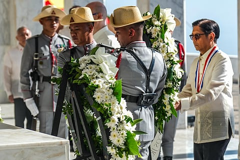ONWARD, we must go President Ferdinand Marcos Jr. urged Filipinos to show courage and solidarity as the country faces economic pressures brought by ongoing tensions in the Middle East. In his message during the commemoration of the 84th Anniversary of Araw ng Kagitingan on 9 April at the Mt. Samat National Shrine, the President said nation-building is a shared responsibility that must be grounded in integrity, courage, and love of country.