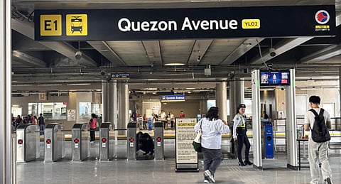 DOTr chief inspects upgraded MRT-3 Quezon Avenue Station