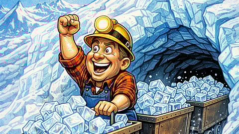 OPPOSERS of the Glacier Law held banners with the slogan ‘Water is more precious than gold!’

