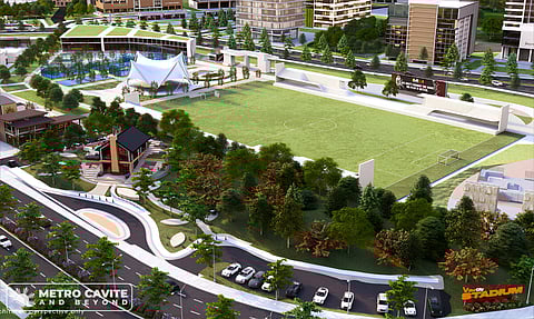 A space athletes deserve:   The proposed design of the football stadium of The Stadium in Villar City. 