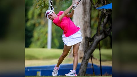 TASH Balangauan makes her presence felt as she ruled the girls 15-18 division of the ICTSI Mactan Island Junior PGT Championship in Cebu on Friday.