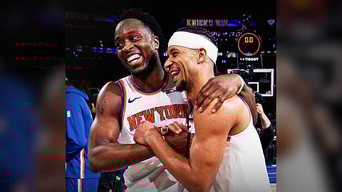 Knicks down Celtics, boost playoff position